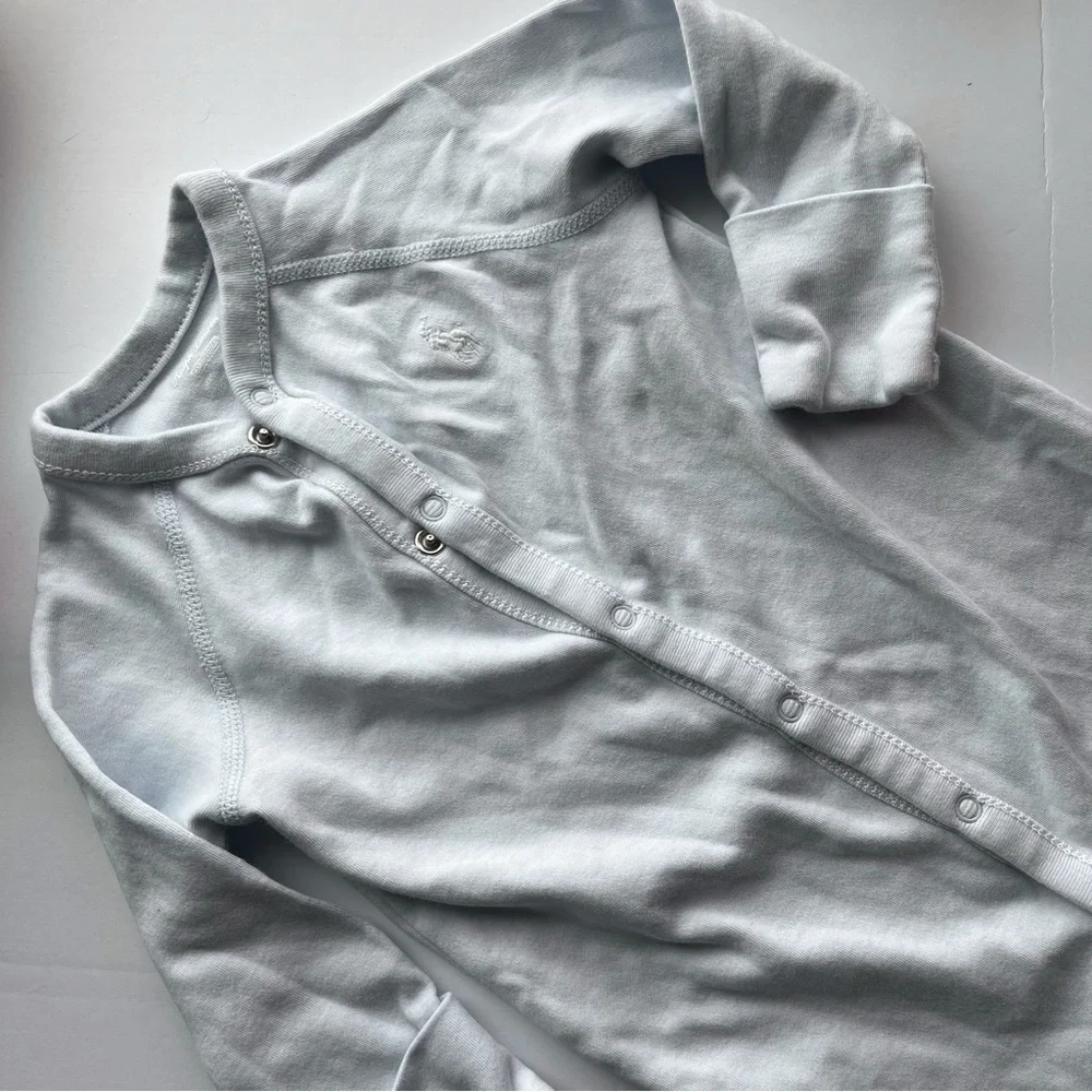 Ralph Lauren • Baby Blue Pastel Blue Footies